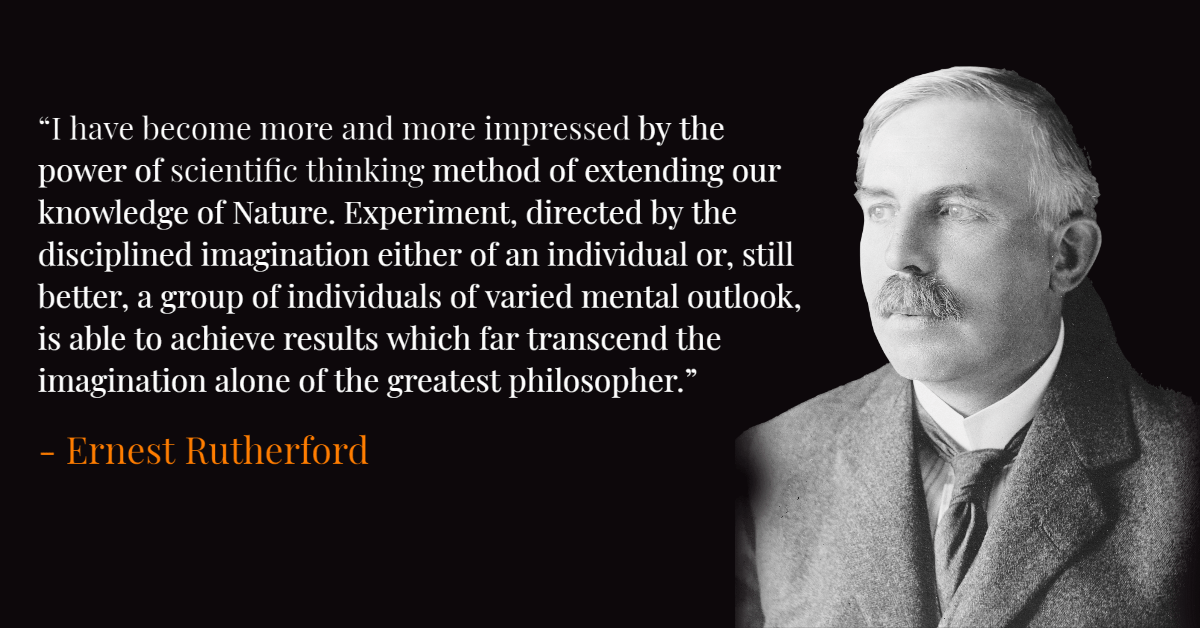 Earnest Rutherford quotation