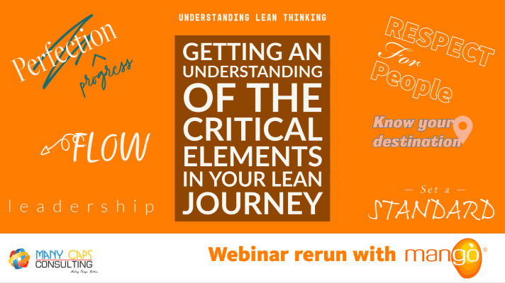 Webinar rerun cover - Understanding of the Critical Elements in Your Lean Journey